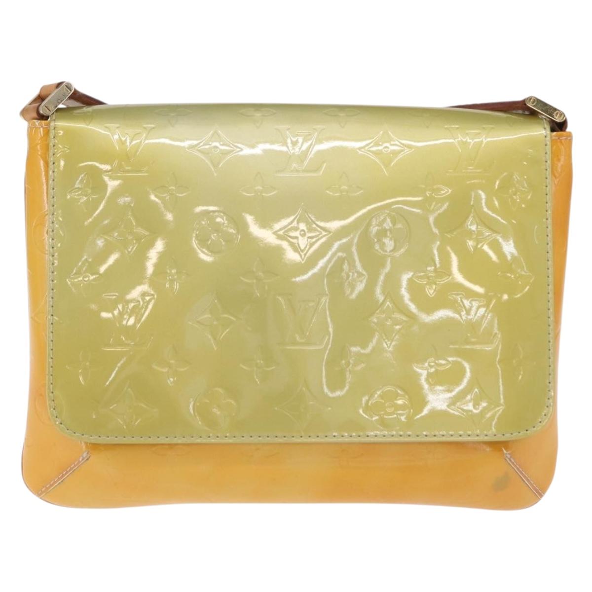 LOUIS VUITTON Vernis Thompson Street Shoulder Bag Gris M91008 LV Auth BA10191