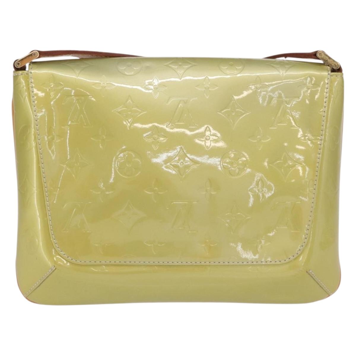 LOUIS VUITTON Vernis Thompson Street Shoulder Bag Gris M91008 LV Auth BA10191