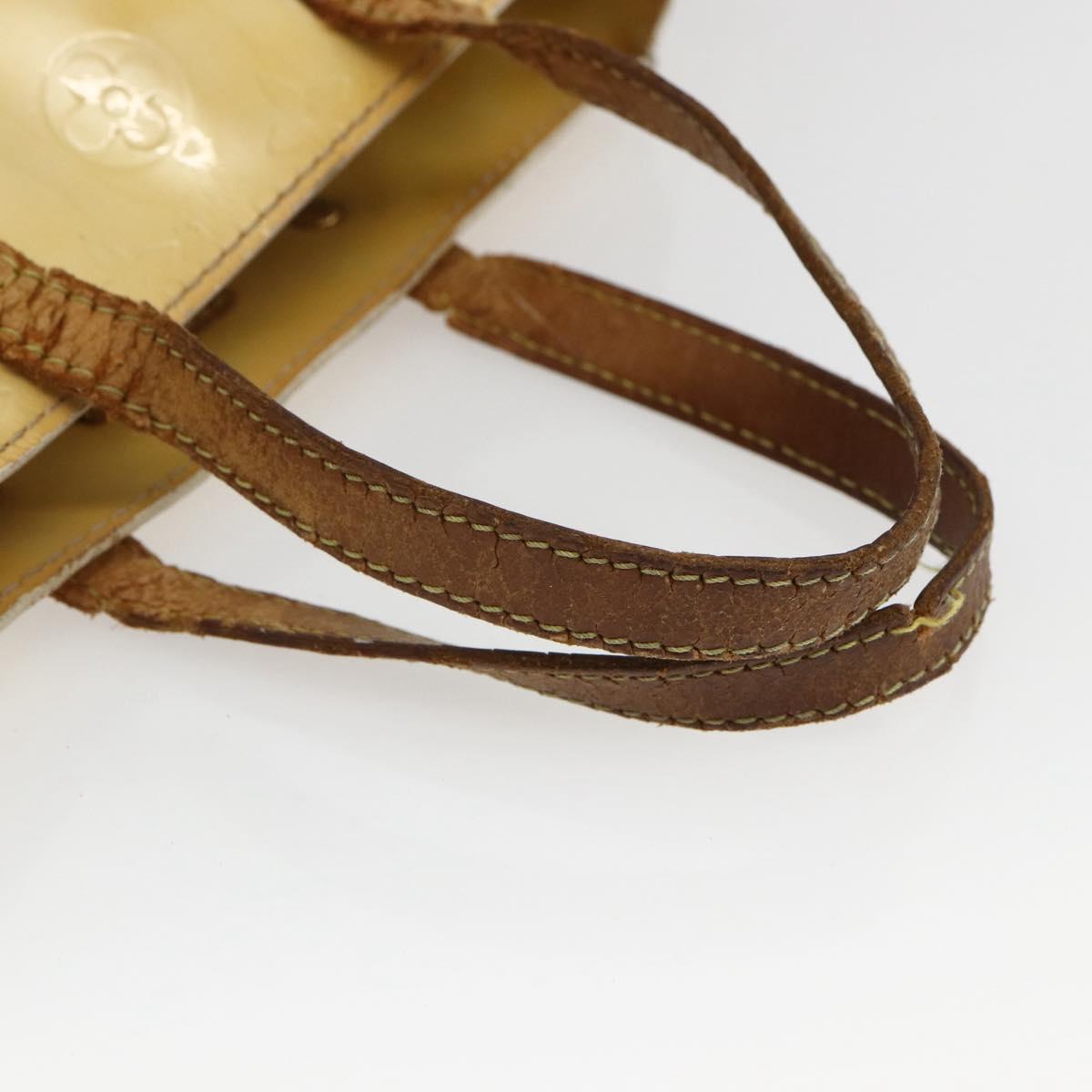 LOUIS VUITTON Monogram Vernis Reade PM Hand Bag Beige M91144 LV Auth BA10192