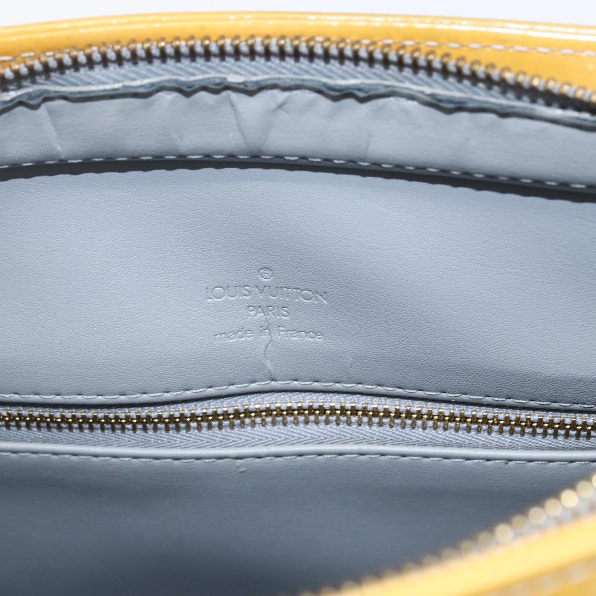 LOUIS VUITTON Monogram Vernis Houston Hand Bag Gris M91053 LV Auth BA10194
