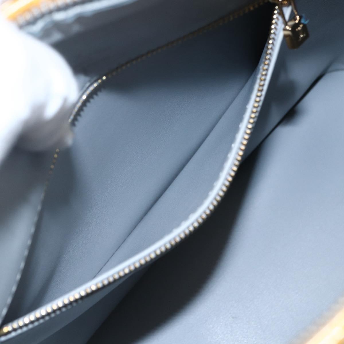 LOUIS VUITTON Monogram Vernis Houston Hand Bag Gris M91053 LV Auth BA10194