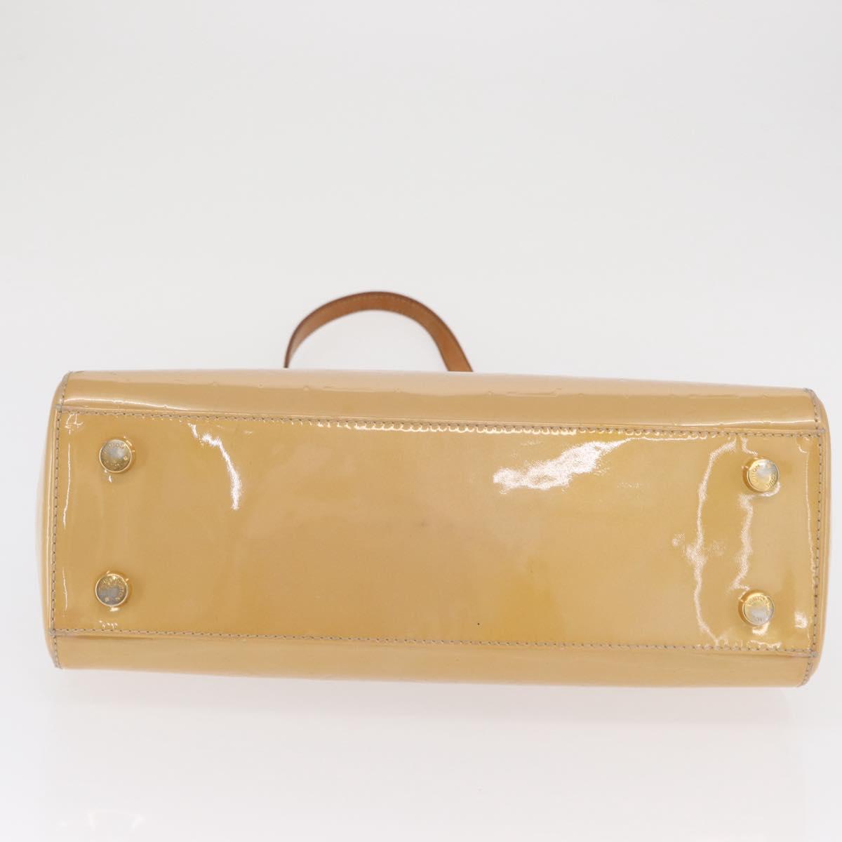 LOUIS VUITTON Monogram Vernis Blair MM Hand Bag Rose Velur M91588 Auth BA10196