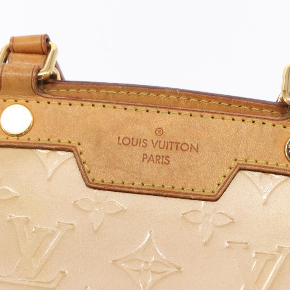 LOUIS VUITTON Monogram Vernis Blair MM Hand Bag Rose Velur M91588 Auth BA10196