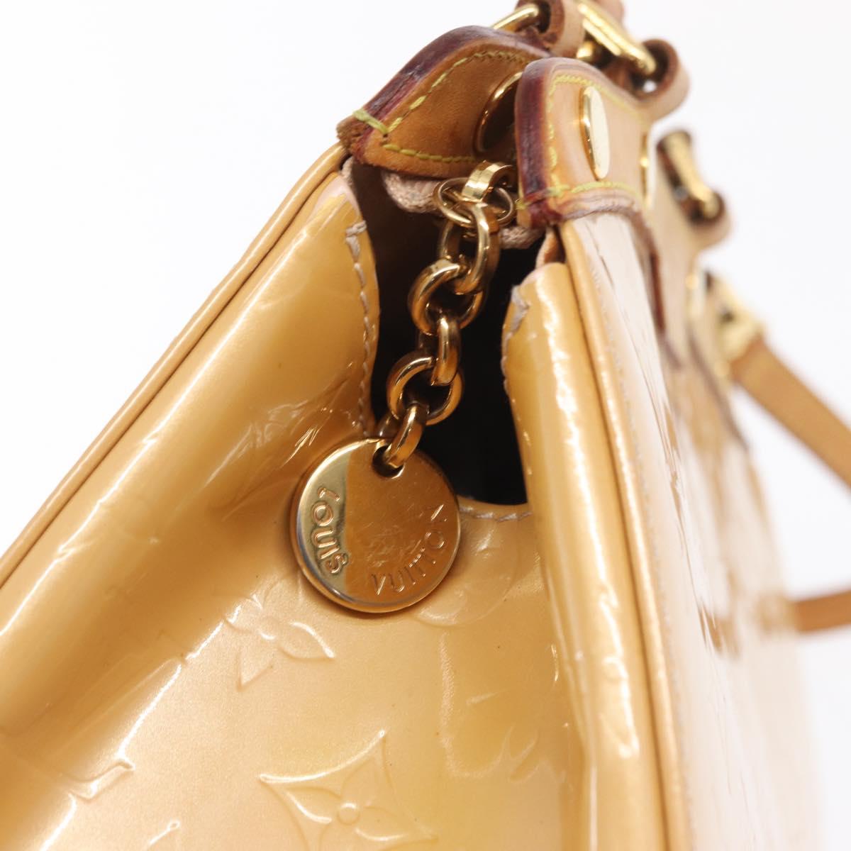 LOUIS VUITTON Monogram Vernis Blair MM Hand Bag Rose Velur M91588 Auth BA10196