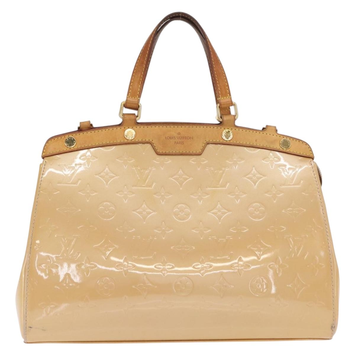LOUIS VUITTON Monogram Vernis Blair MM Hand Bag Rose Velur M91588 Auth BA10196