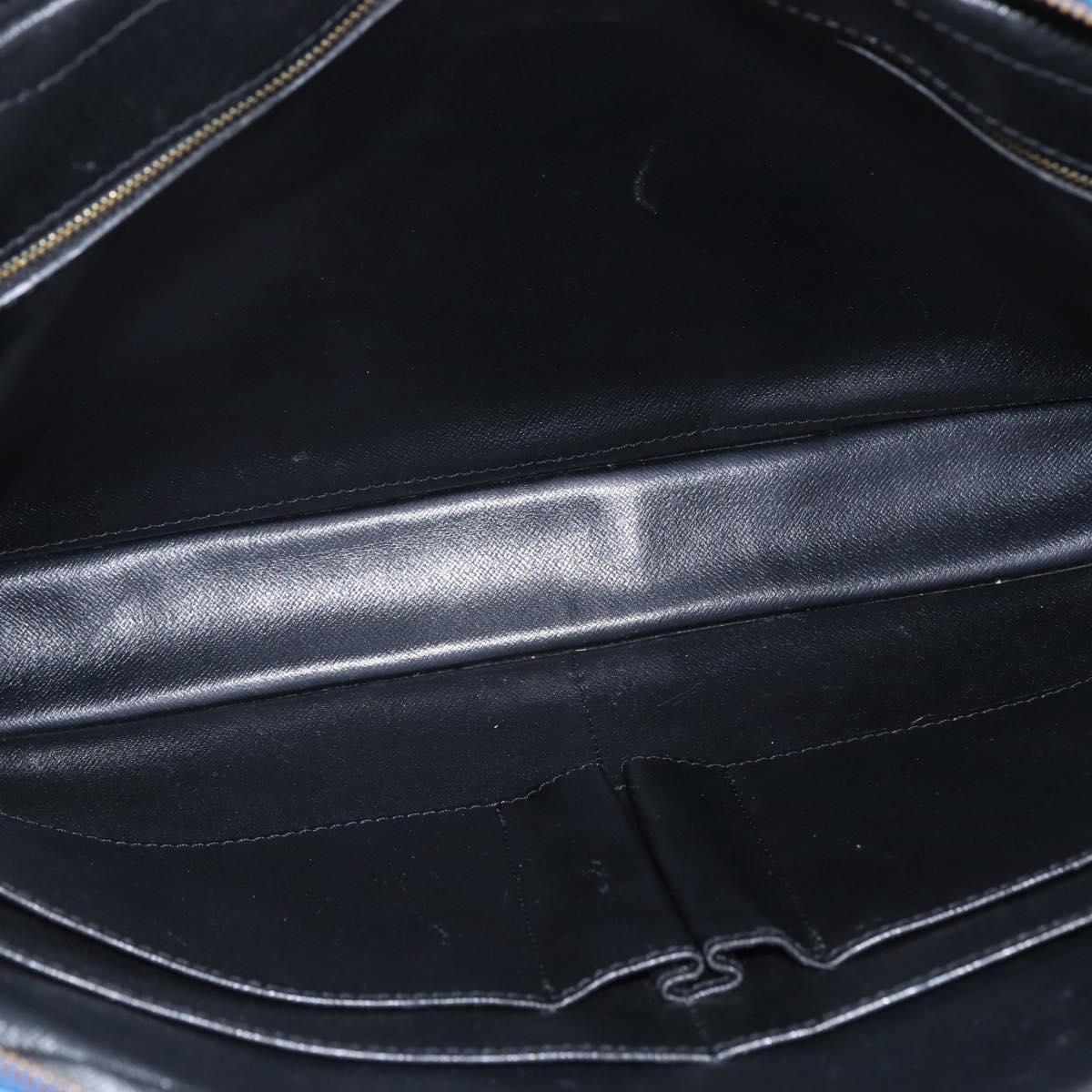 LOUIS VUITTON Epi Porte Documents Voyage Business Bag Blue M41144 Auth BA10197