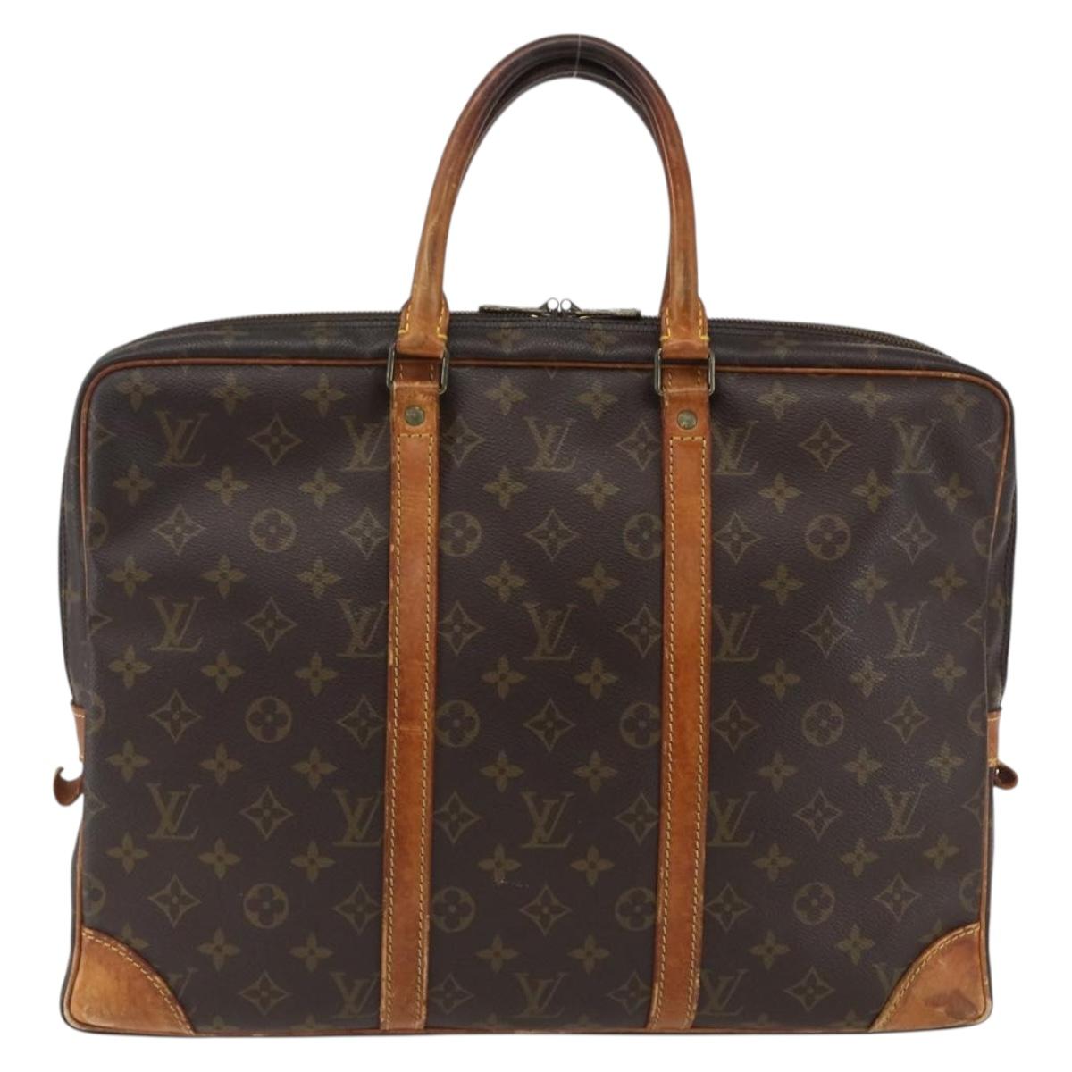LOUIS VUITTON Monogram Porte Documents Voyage Business Bag M53361 Auth BA10198