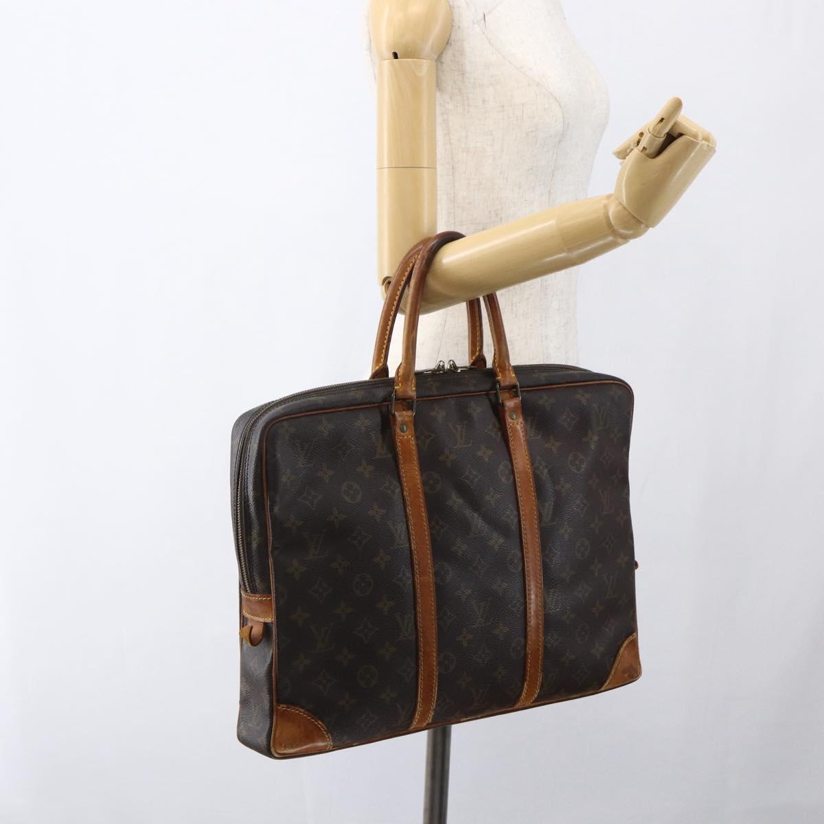 LOUIS VUITTON Monogram Porte Documents Voyage Business Bag M53361 Auth BA10198