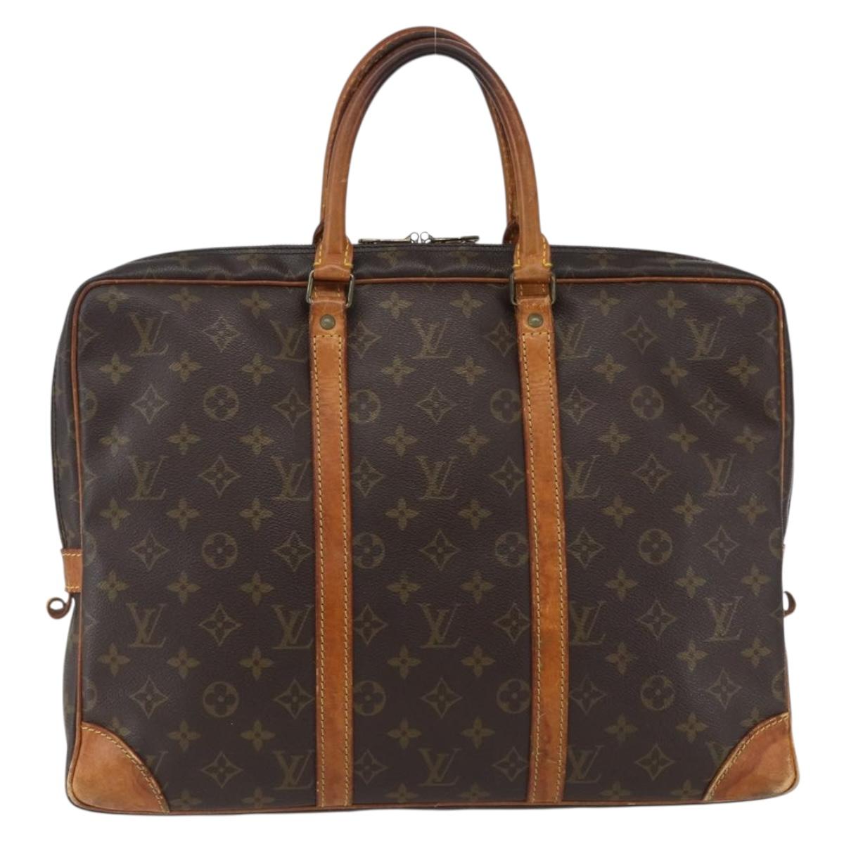 LOUIS VUITTON Monogram Porte Documents Voyage Business Bag M53361 Auth BA10198