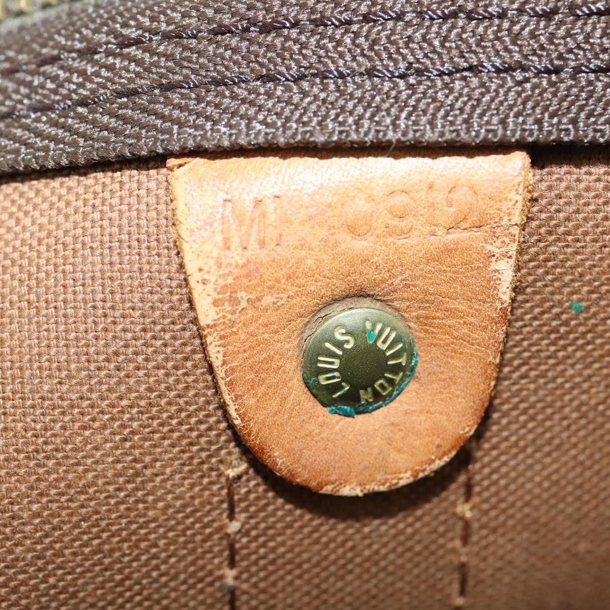 LOUIS VUITTON Monogram Keepall 55 Boston Bag M41424 LV Auth BA10200