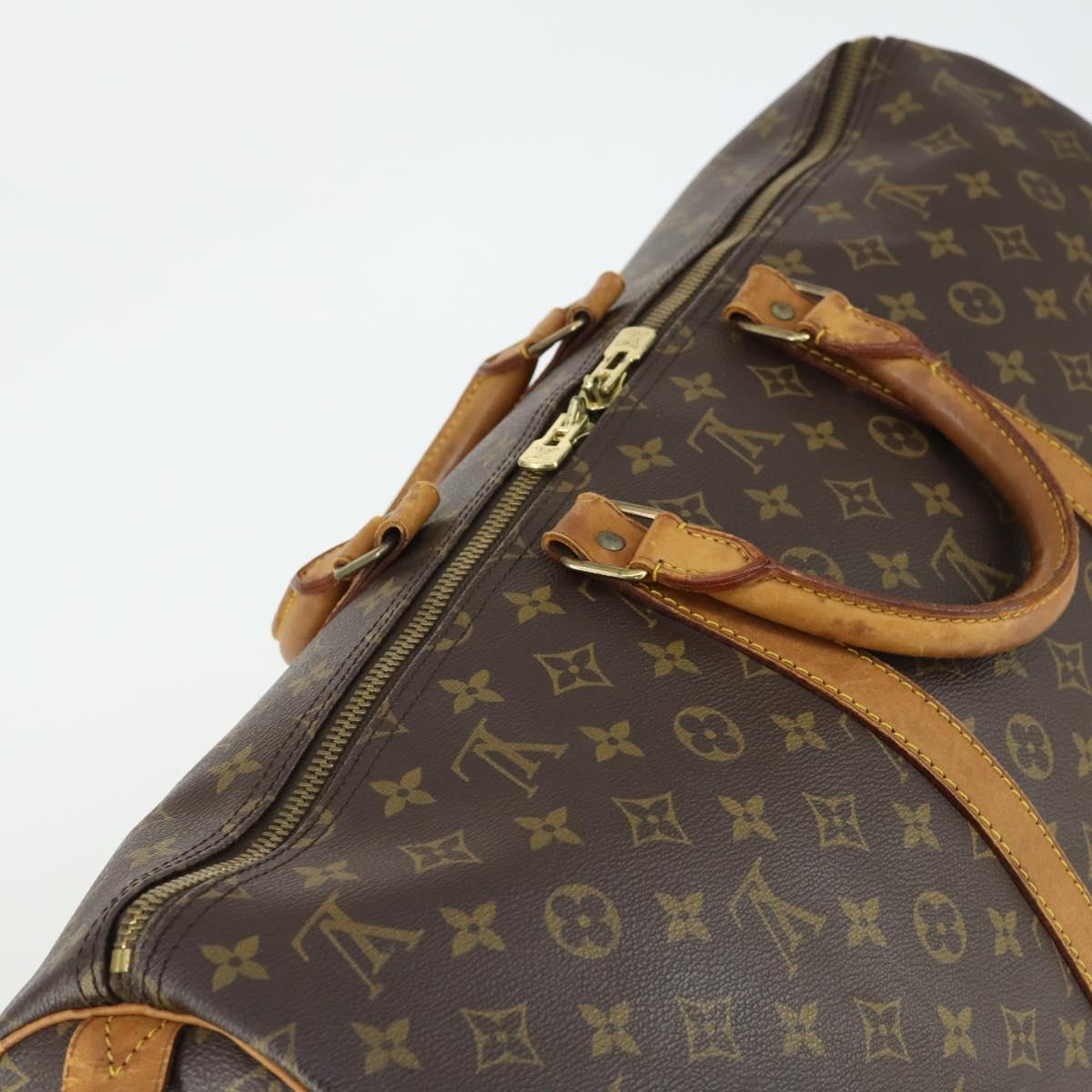 LOUIS VUITTON Monogram Keepall 55 Boston Bag M41424 LV Auth BA10200