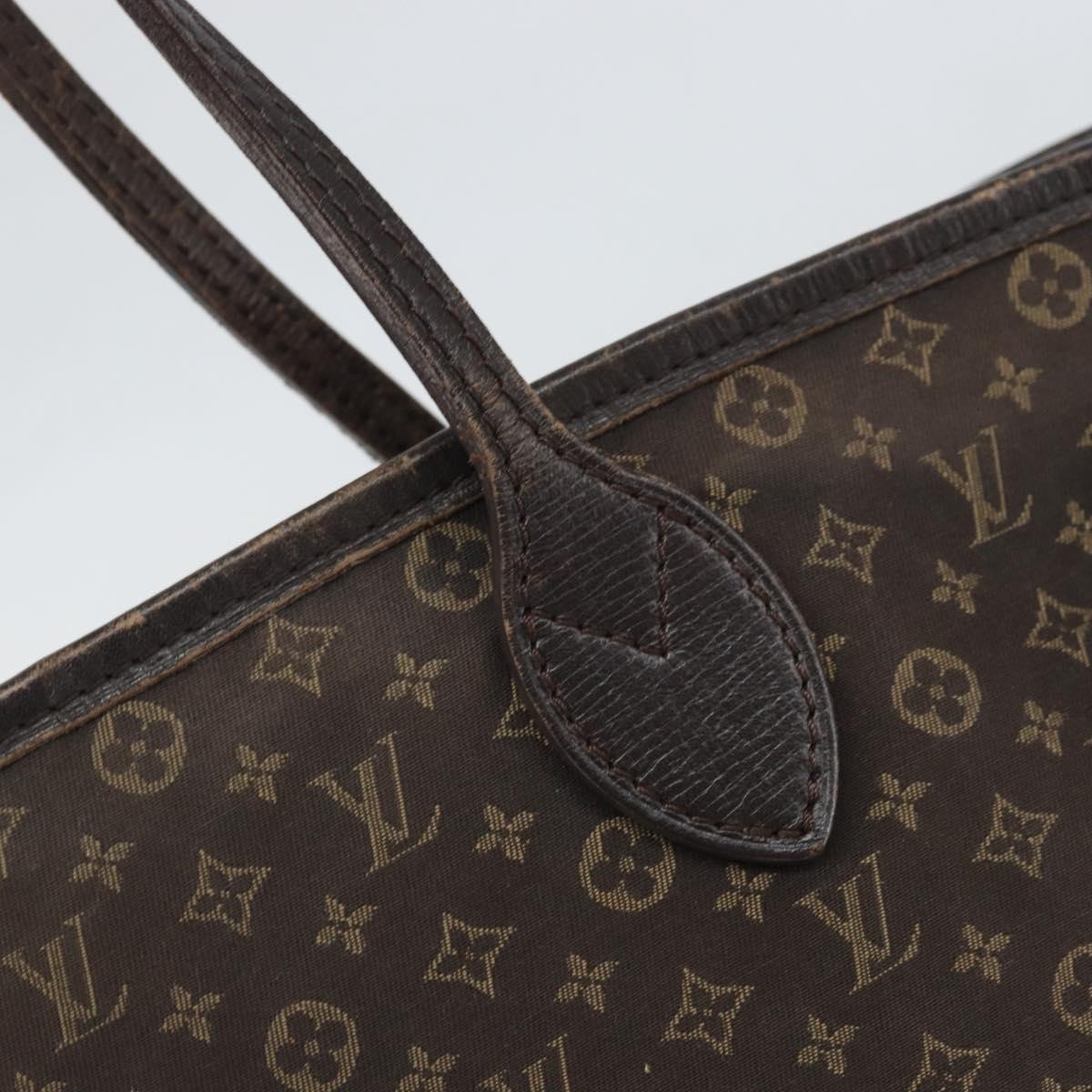 LOUIS VUITTON Monogram Idylle Neverfull MM Tote Bag Brown M40513 LV Auth BA10201