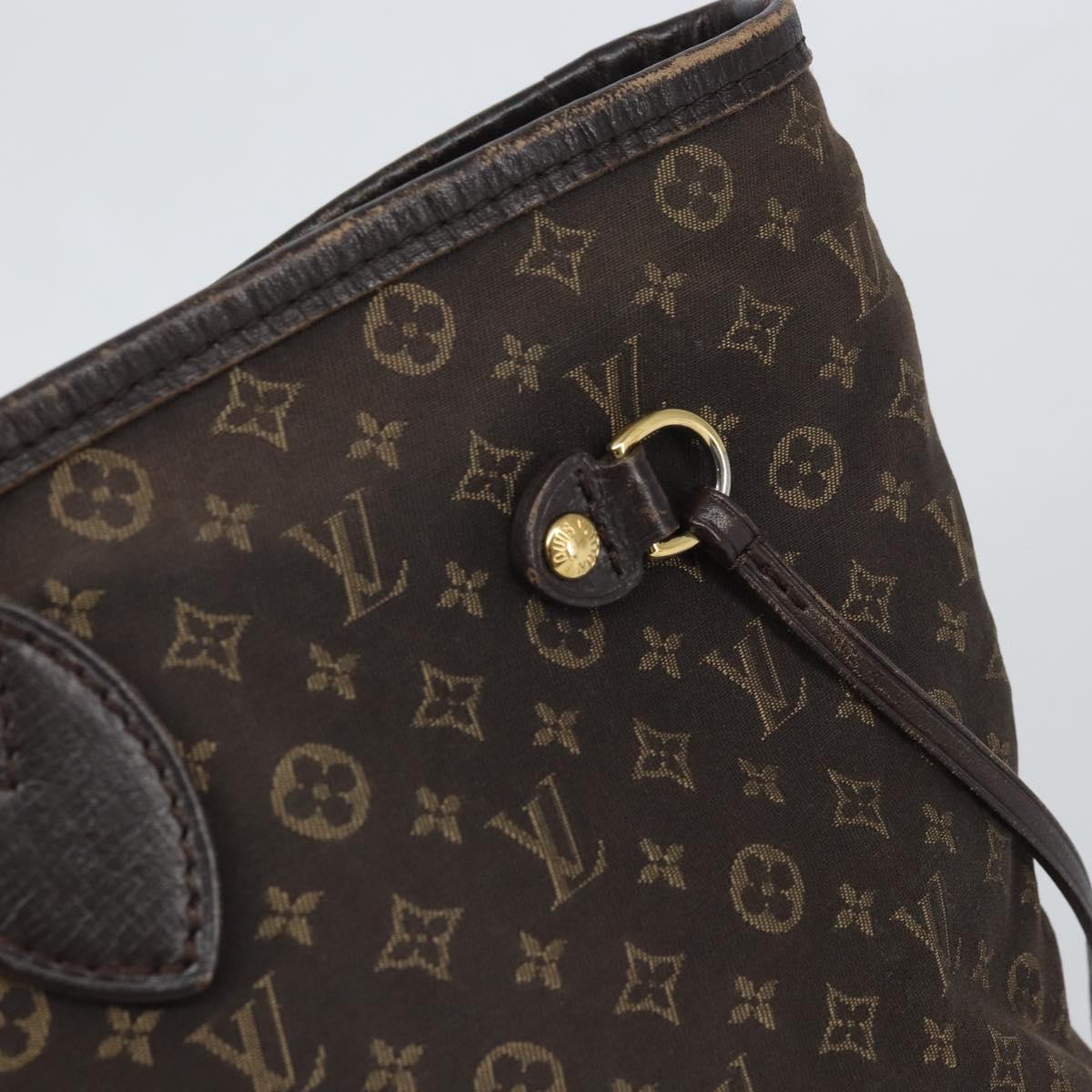 LOUIS VUITTON Monogram Idylle Neverfull MM Tote Bag Brown M40513 LV Auth BA10201