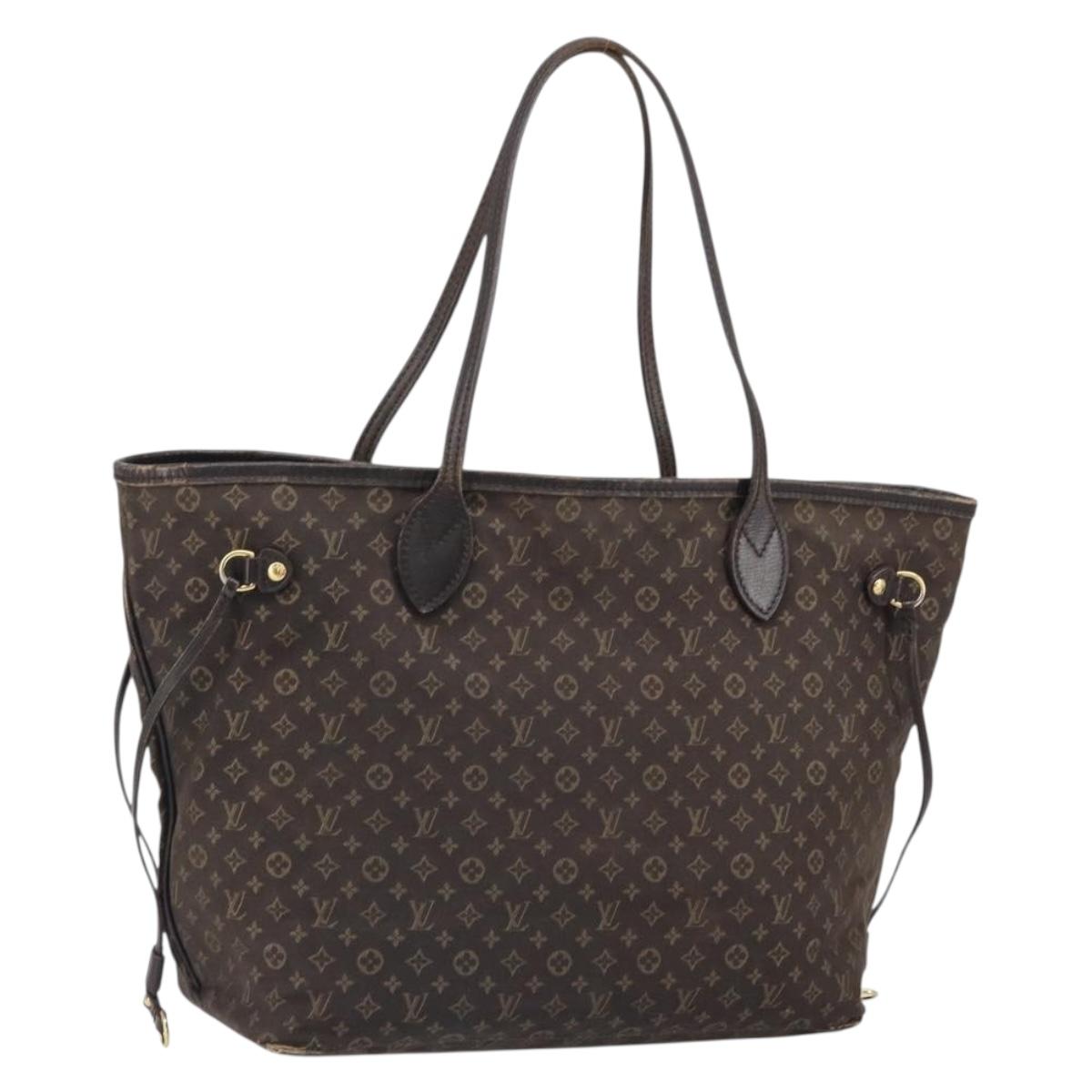LOUIS VUITTON Monogram Idylle Neverfull MM Tote Bag Brown M40513 LV Auth BA10201