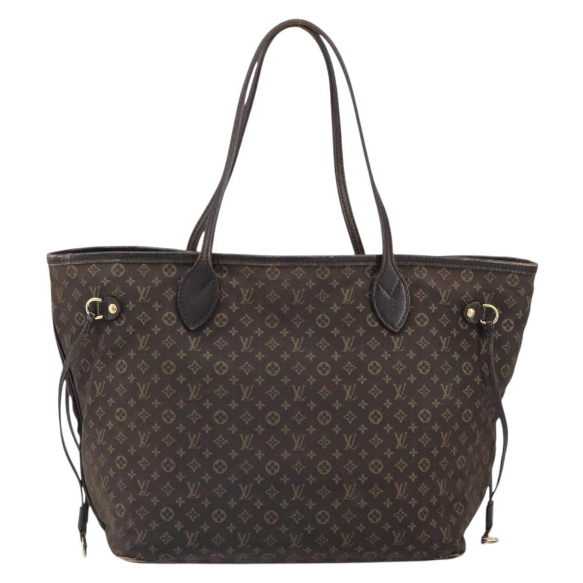 LOUIS VUITTON Monogram Idylle Neverfull MM Tote Bag Brown M40513 LV Auth BA10201