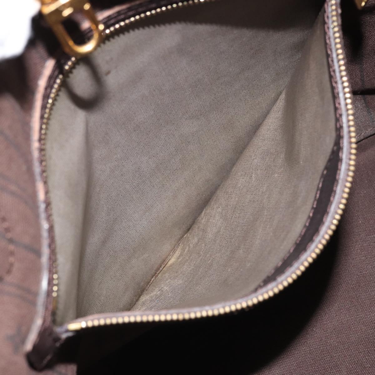 LOUIS VUITTON Monogram Idylle Neverfull MM Tote Bag Brown M40513 LV Auth BA10201