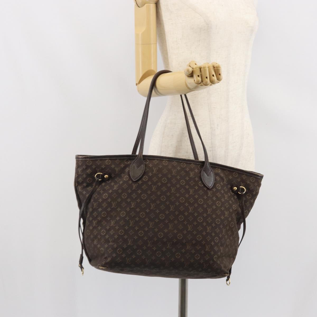 LOUIS VUITTON Monogram Idylle Neverfull MM Tote Bag Brown M40513 LV Auth BA10201