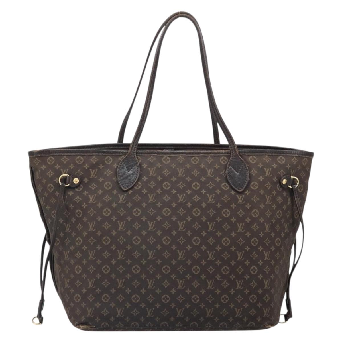 LOUIS VUITTON Monogram Idylle Neverfull MM Tote Bag Brown M40513 LV Auth BA10201