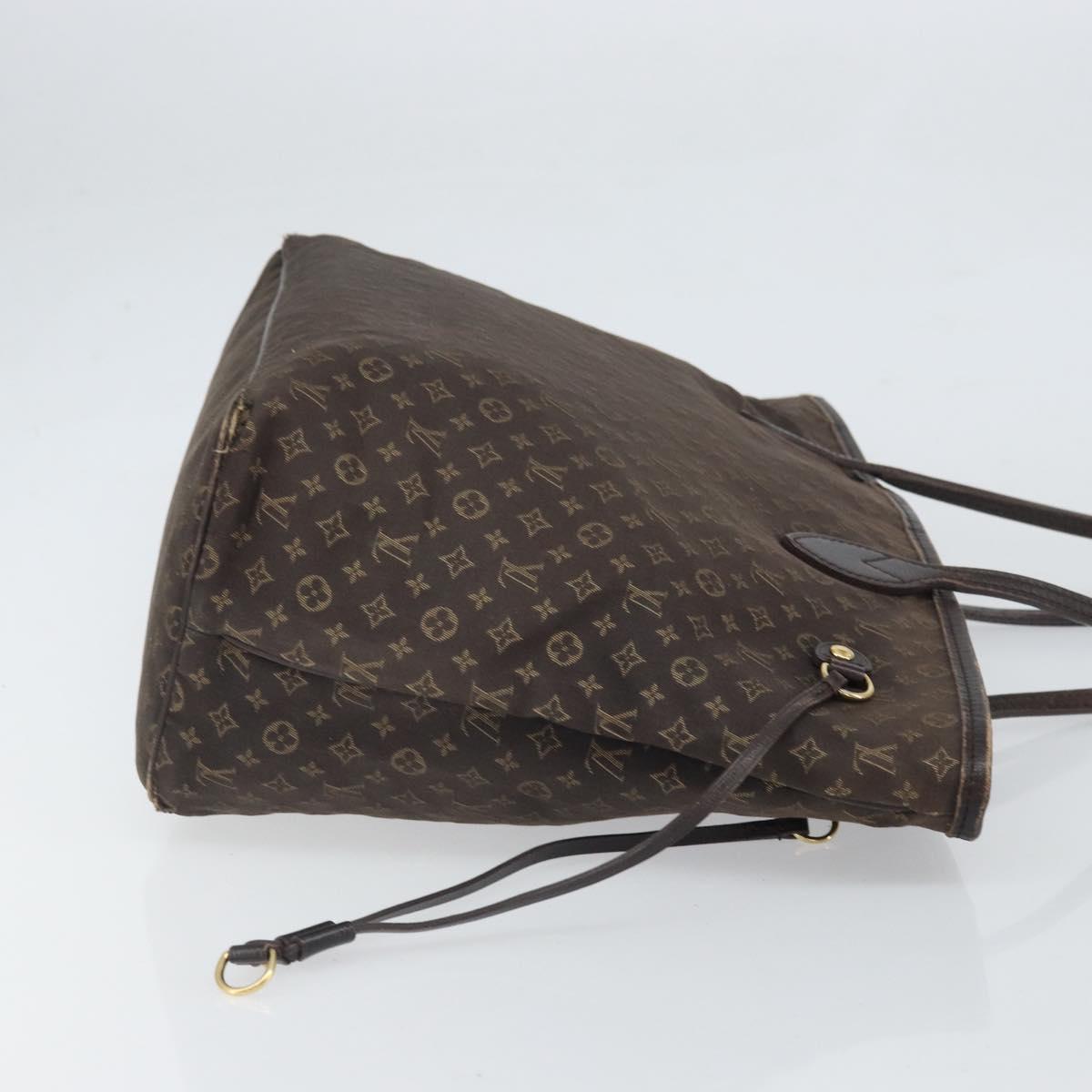 LOUIS VUITTON Monogram Idylle Neverfull MM Tote Bag Brown M40513 LV Auth BA10201