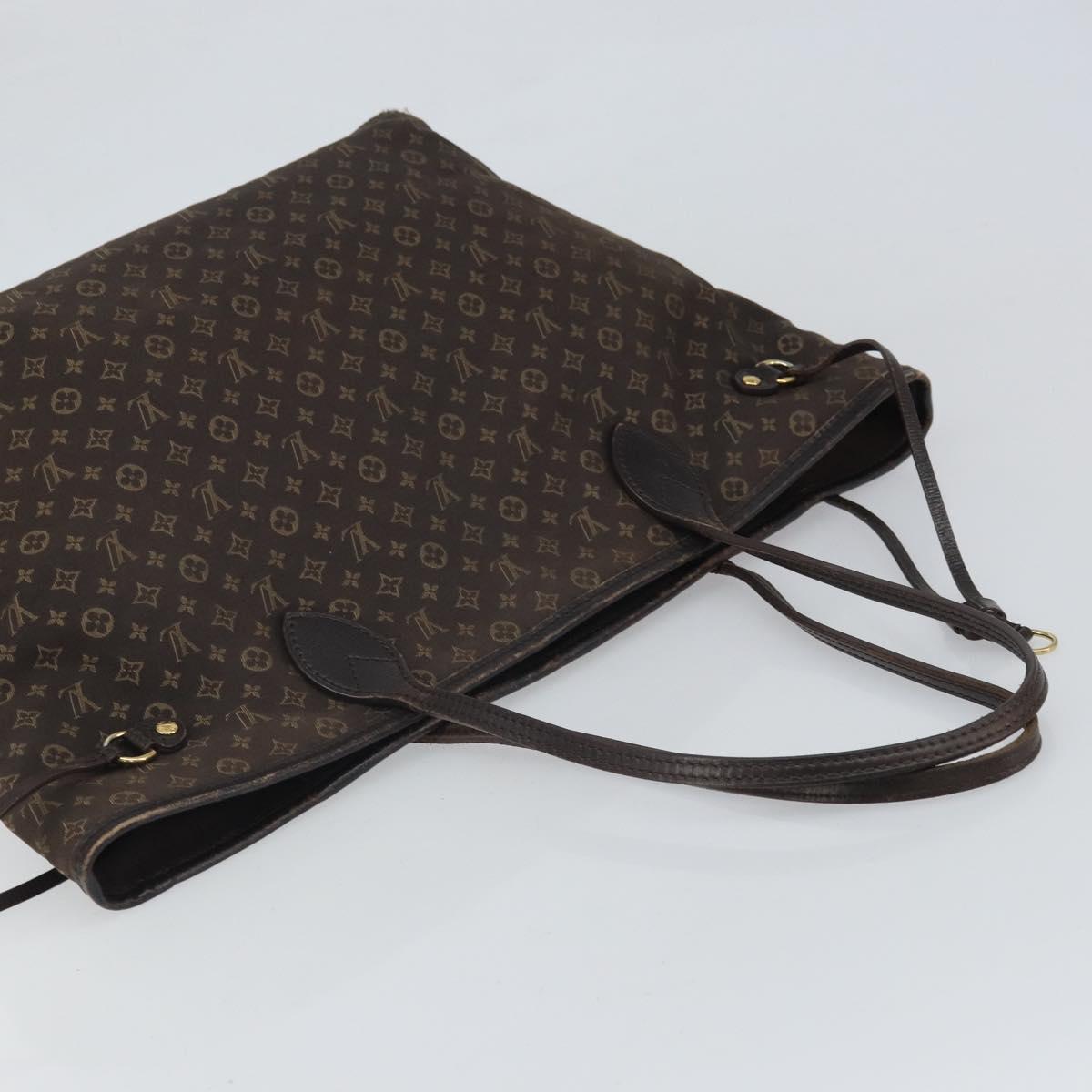 LOUIS VUITTON Monogram Idylle Neverfull MM Tote Bag Brown M40513 LV Auth BA10201