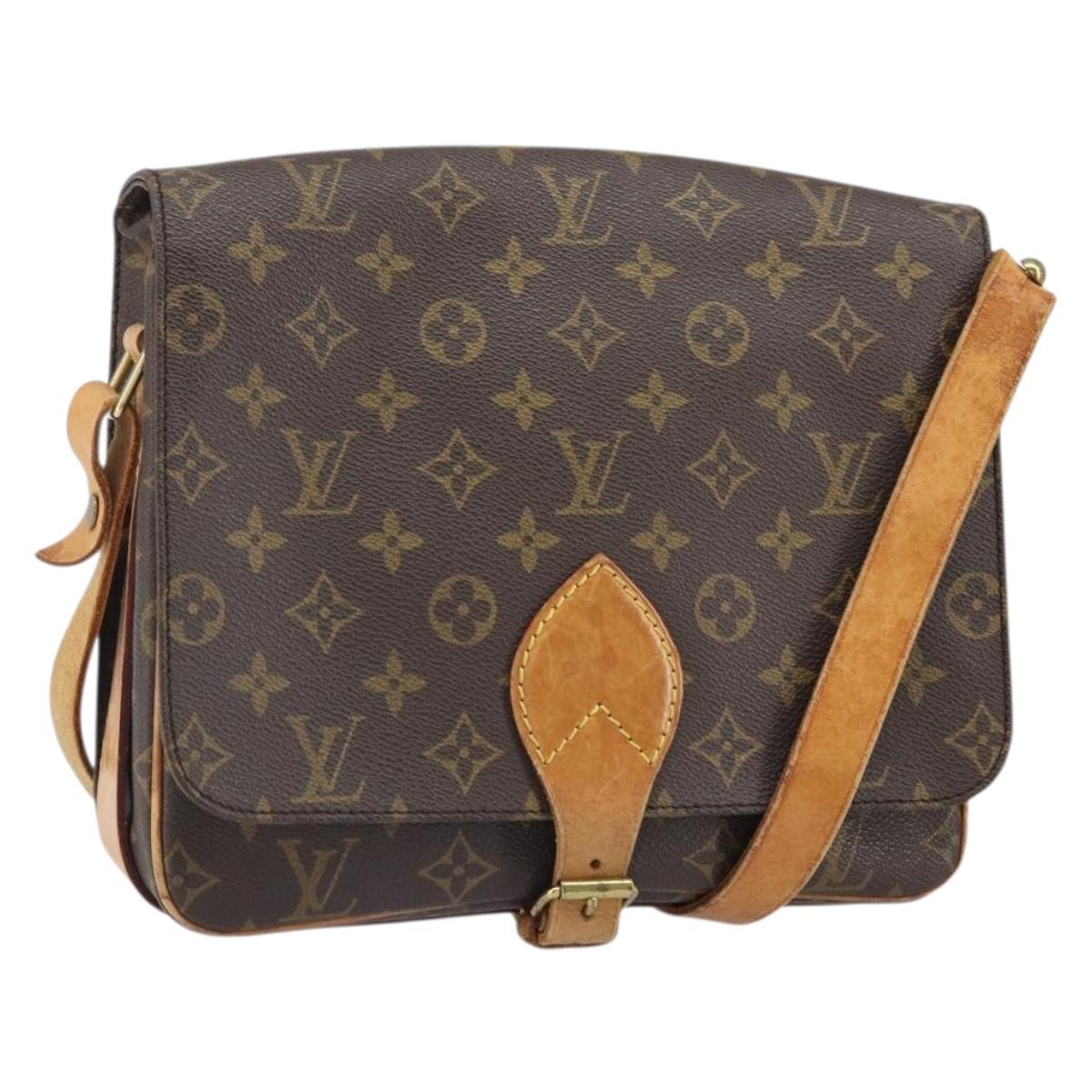 LOUIS VUITTON Monogram Cartouchiere GM Shoulder Bag M51252 LV Auth BA10210