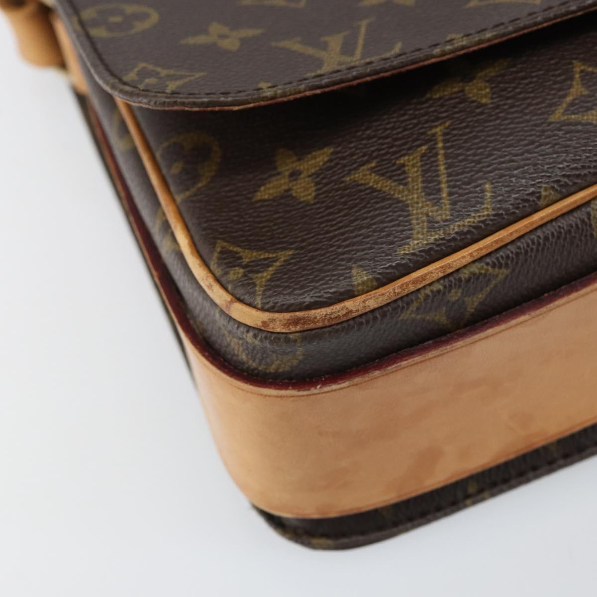 LOUIS VUITTON Monogram Cartouchiere GM Shoulder Bag M51252 LV Auth BA10210