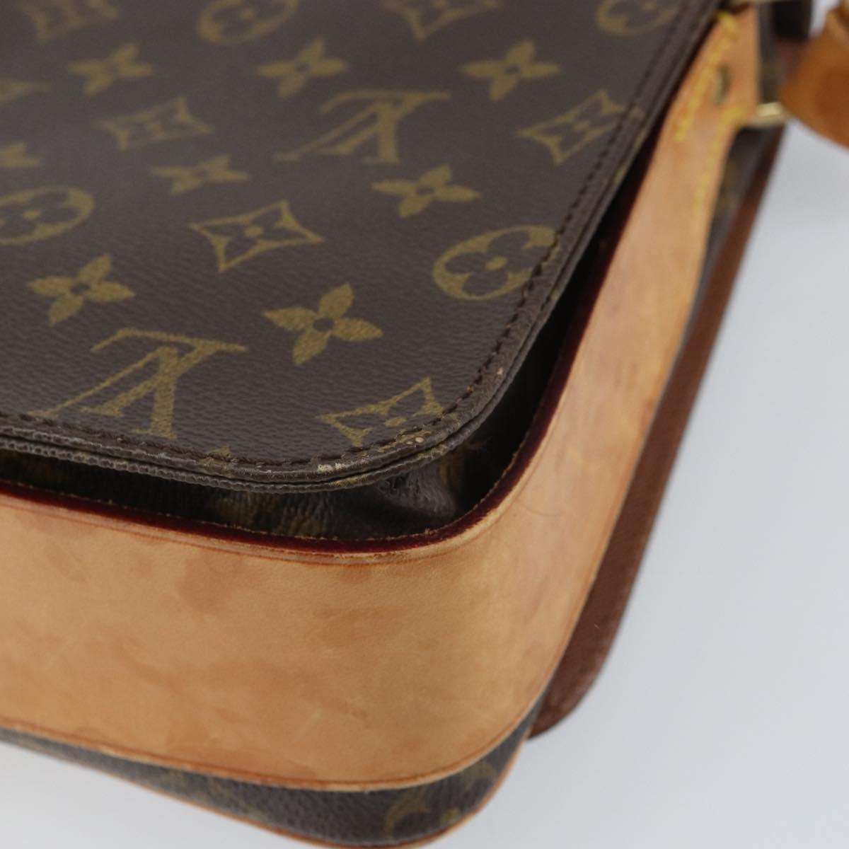 LOUIS VUITTON Monogram Cartouchiere GM Shoulder Bag M51252 LV Auth BA10210