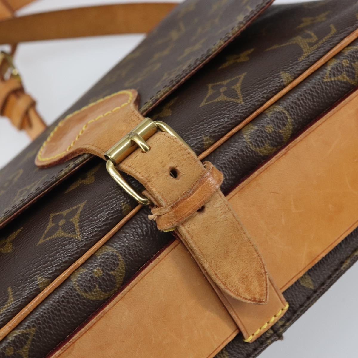 LOUIS VUITTON Monogram Cartouchiere GM Shoulder Bag M51252 LV Auth BA10210