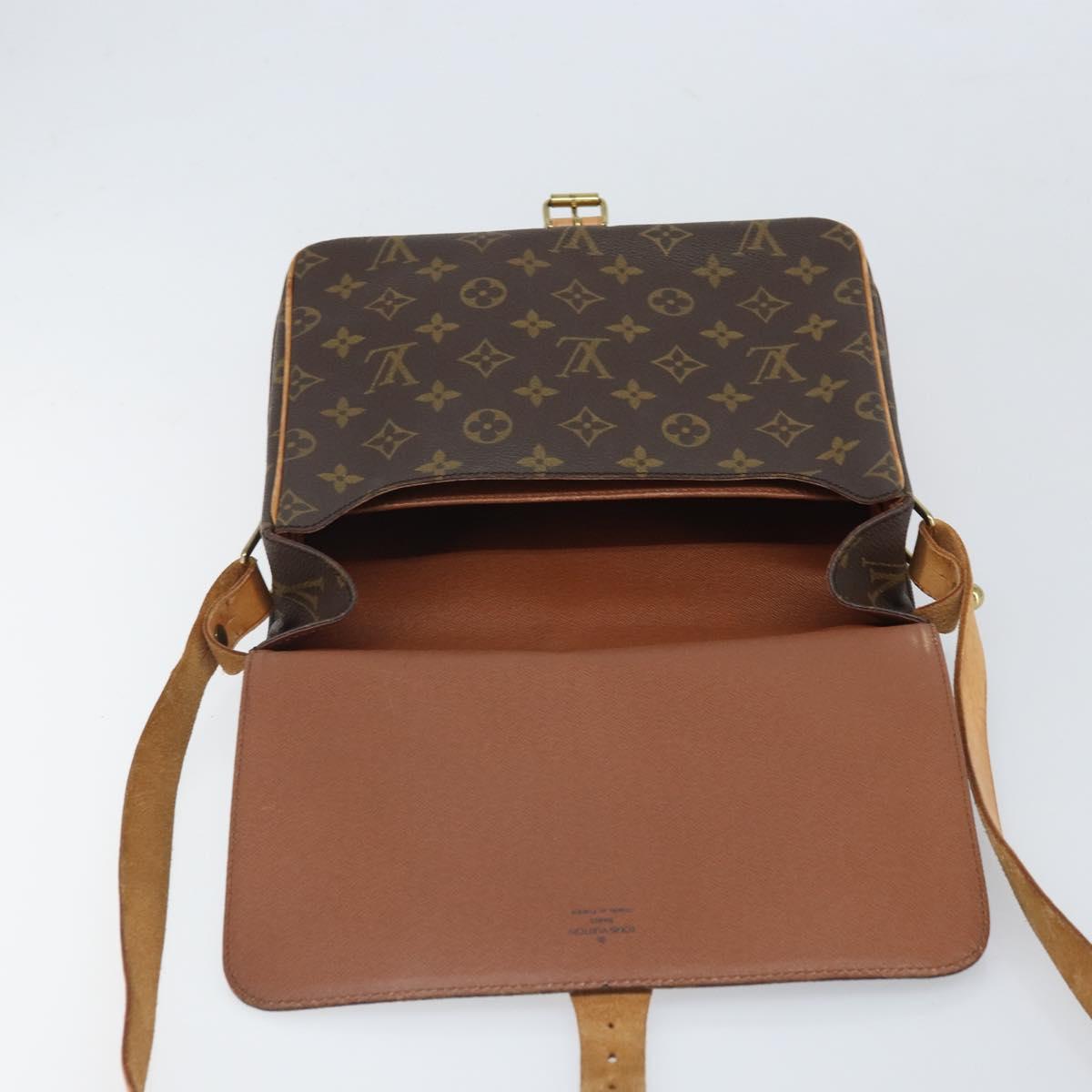LOUIS VUITTON Monogram Cartouchiere GM Shoulder Bag M51252 LV Auth BA10210