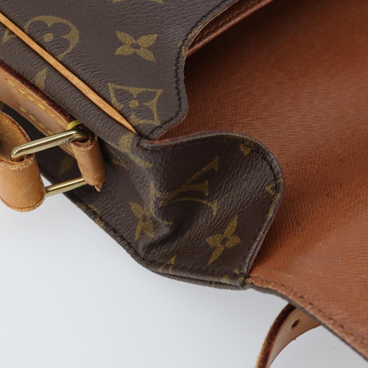 LOUIS VUITTON Monogram Cartouchiere GM Shoulder Bag M51252 LV Auth BA10210