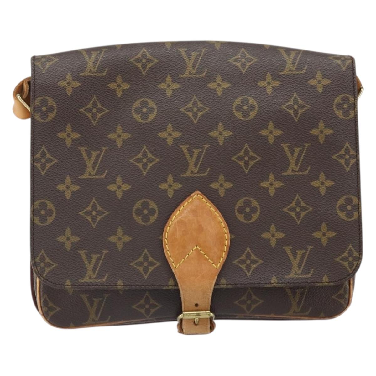 LOUIS VUITTON Monogram Cartouchiere GM Shoulder Bag M51252 LV Auth BA10210