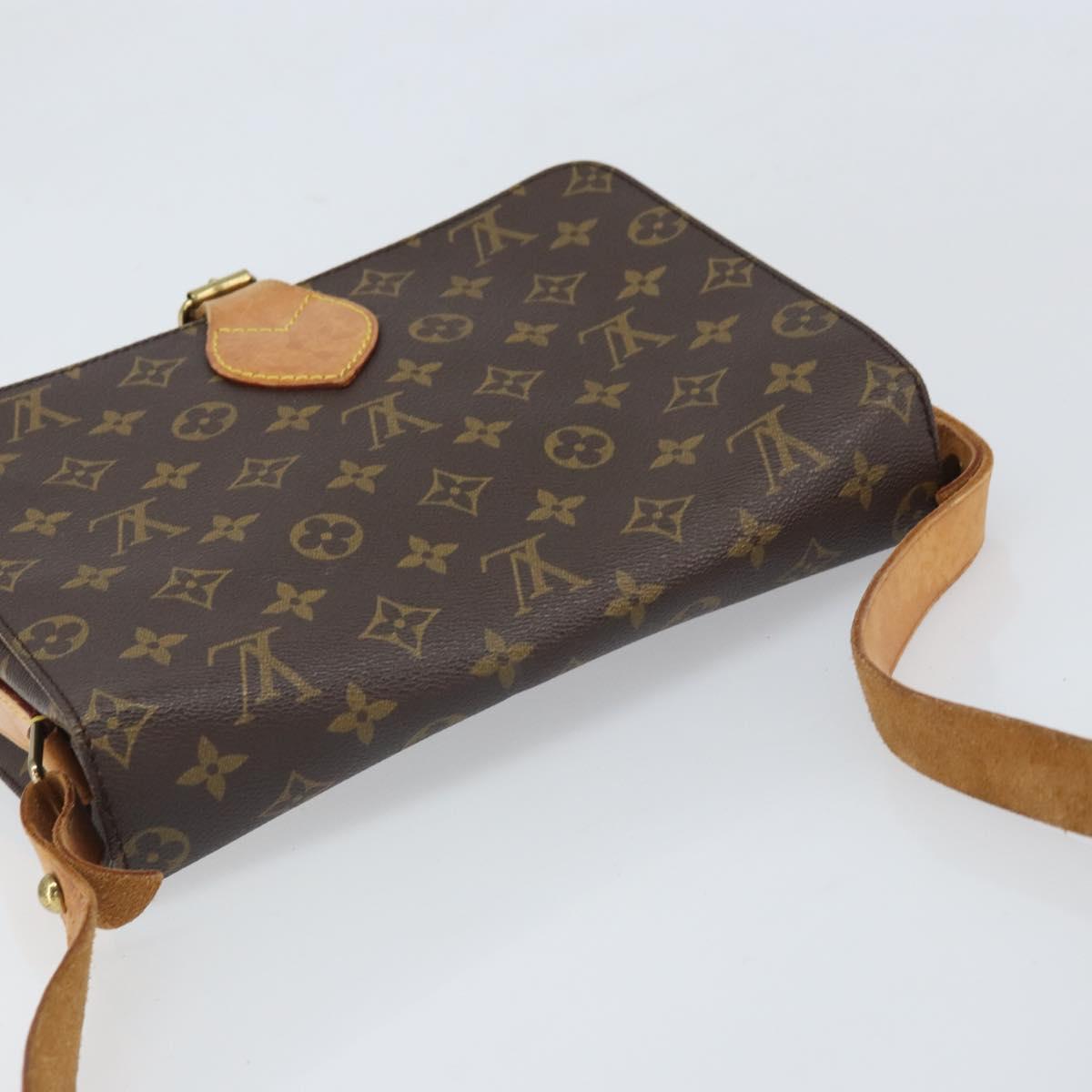 LOUIS VUITTON Monogram Cartouchiere GM Shoulder Bag M51252 LV Auth BA10210