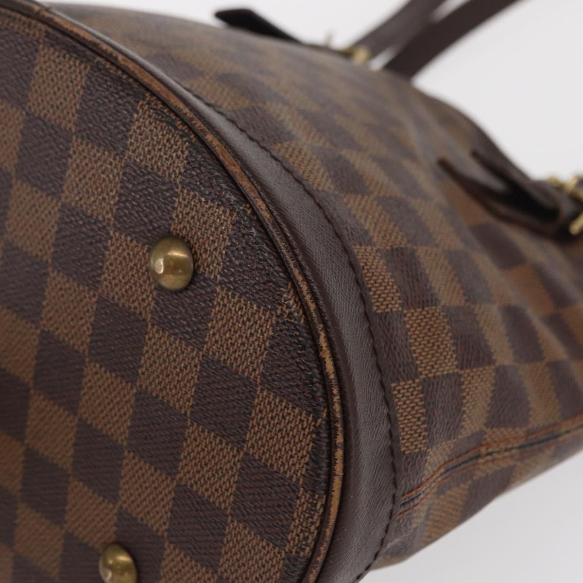 LOUIS VUITTON Damier Ebene Marais Shoulder Bag N42240 LV Auth BA10212