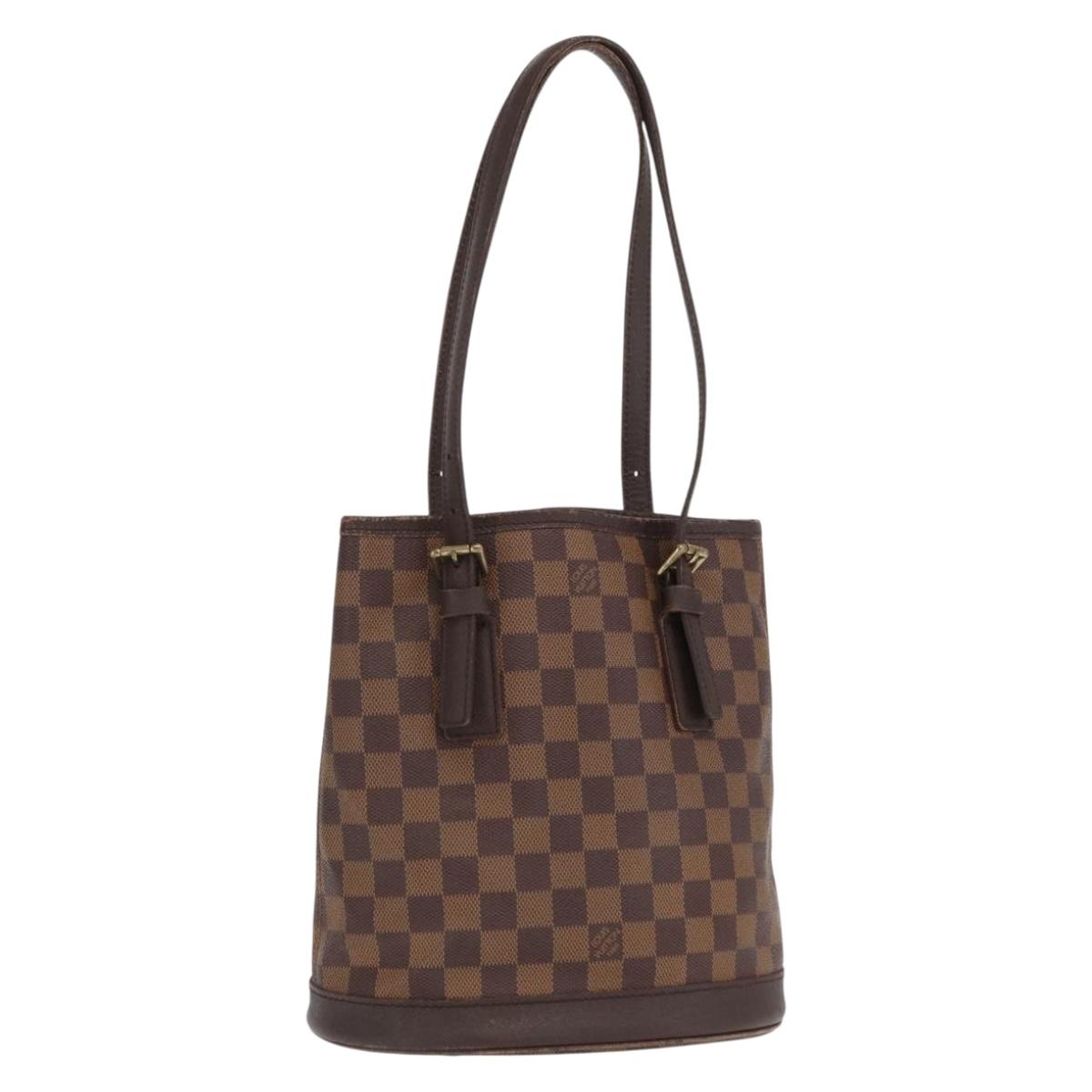 LOUIS VUITTON Damier Ebene Marais Shoulder Bag N42240 LV Auth BA10212