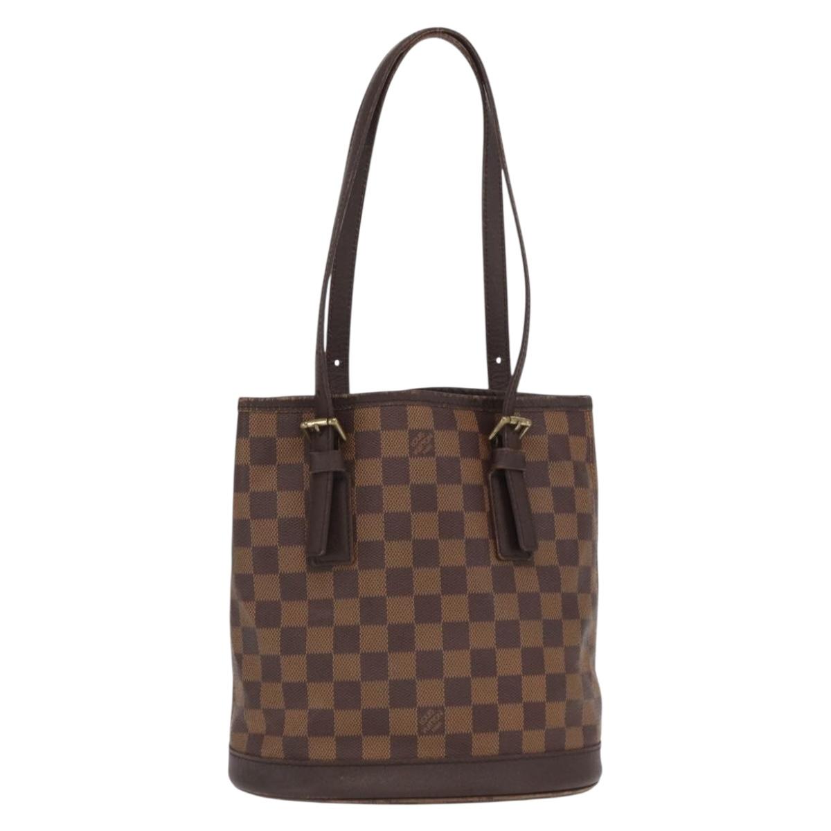LOUIS VUITTON Damier Ebene Marais Shoulder Bag N42240 LV Auth BA10212