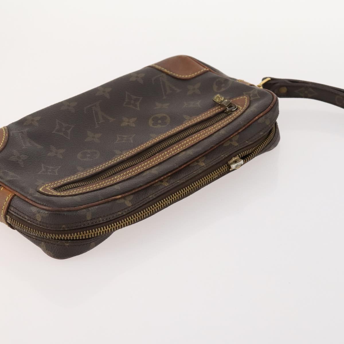 LOUIS VUITTON Monogram Clutch Bag 2 Set LV Auth BA10214