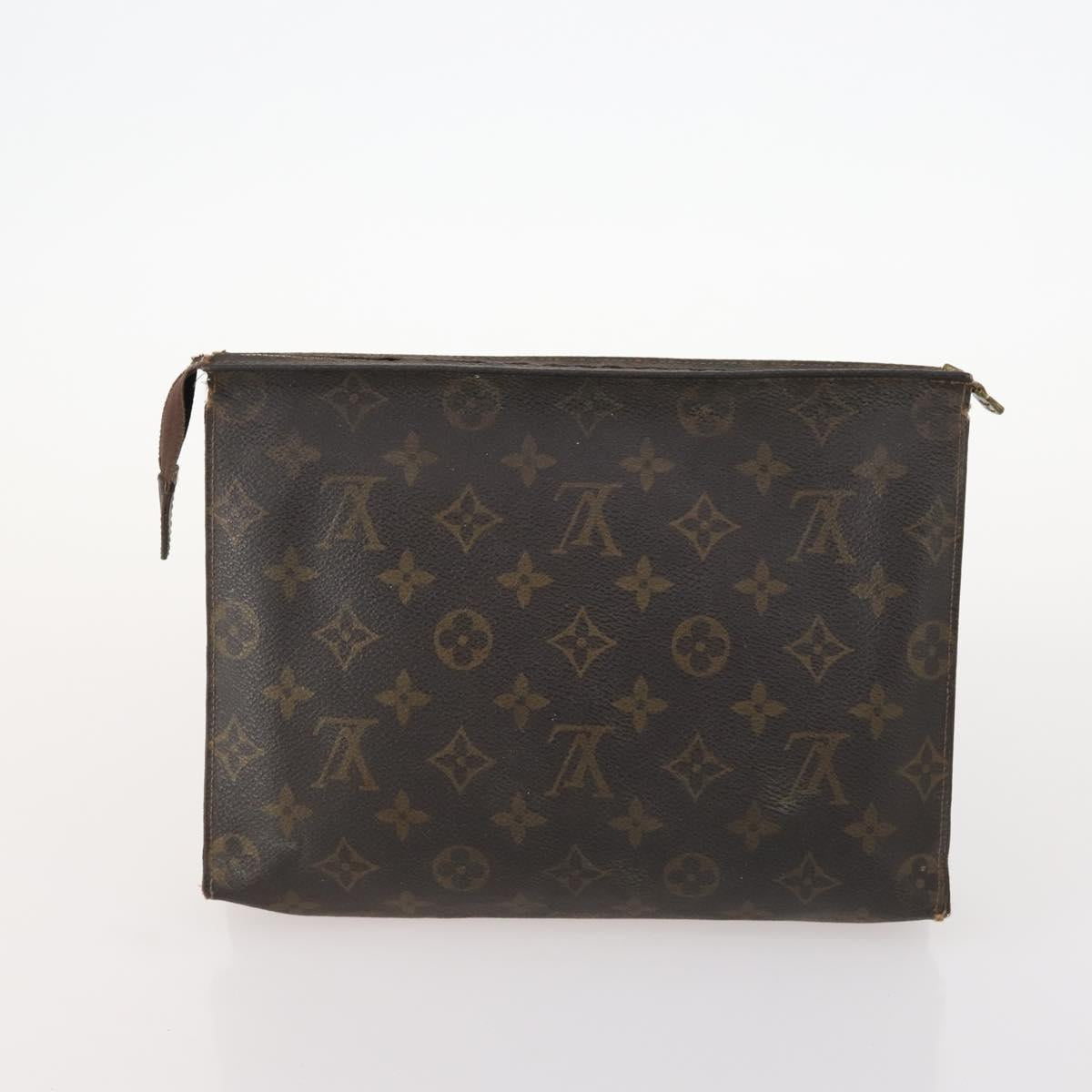 LOUIS VUITTON Monogram Clutch Bag 2 Set LV Auth BA10214