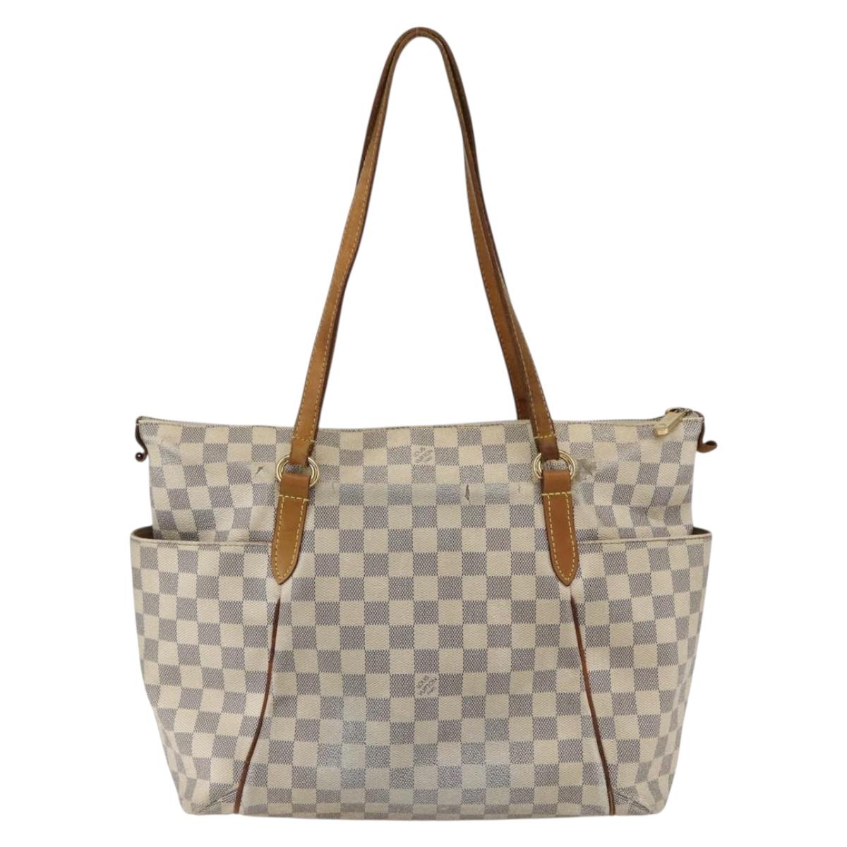 LOUIS VUITTON Damier Azur Totally MM Tote Bag N51262 LV Auth BA10217