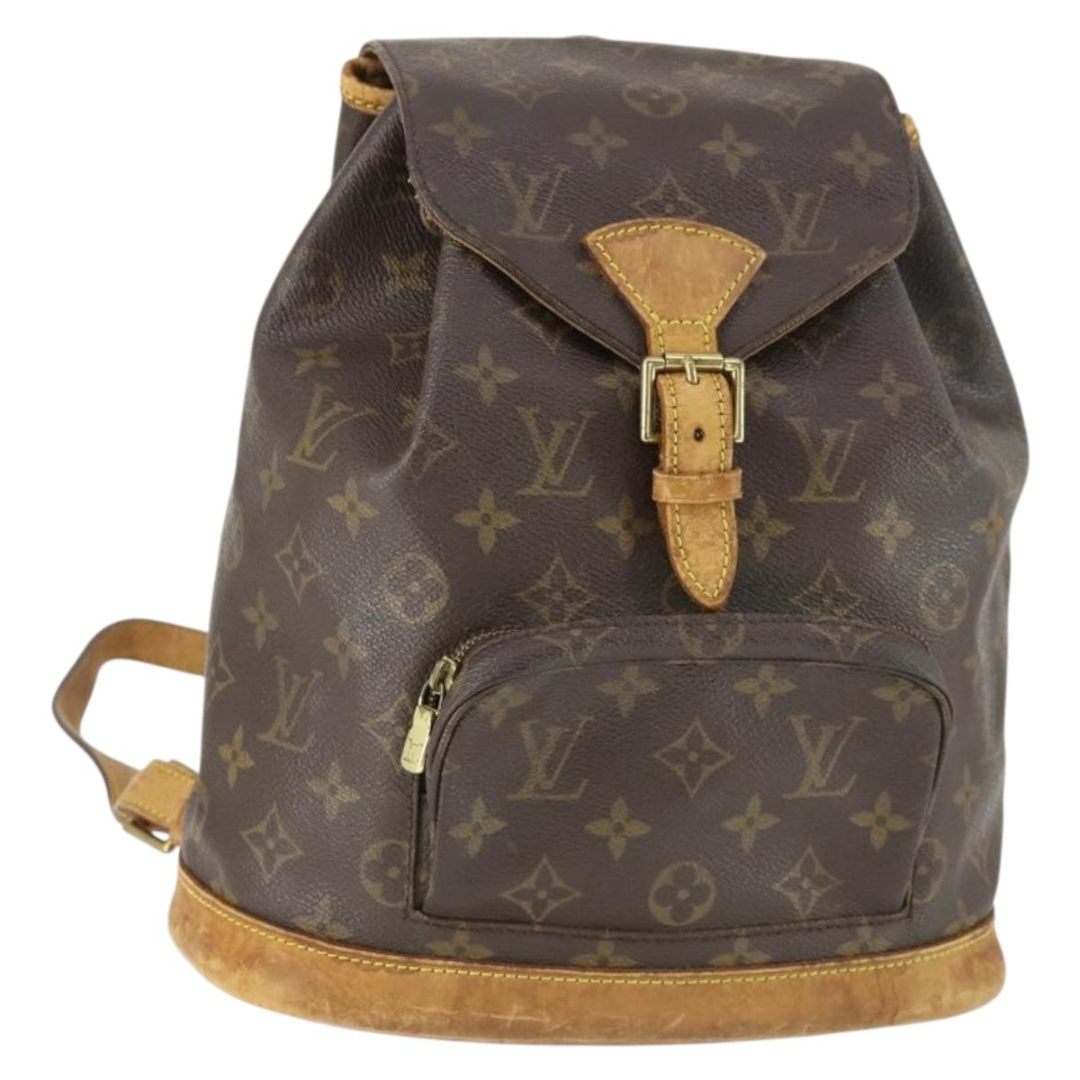 LOUIS VUITTON Monogram Montsouris MM Backpack M51136 LV Auth BA10222