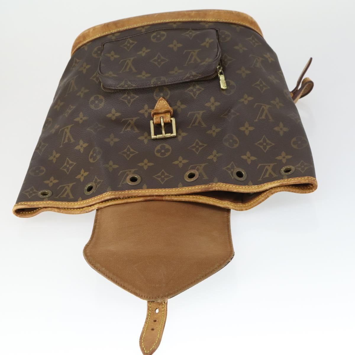 LOUIS VUITTON Monogram Montsouris MM Backpack M51136 LV Auth BA10222