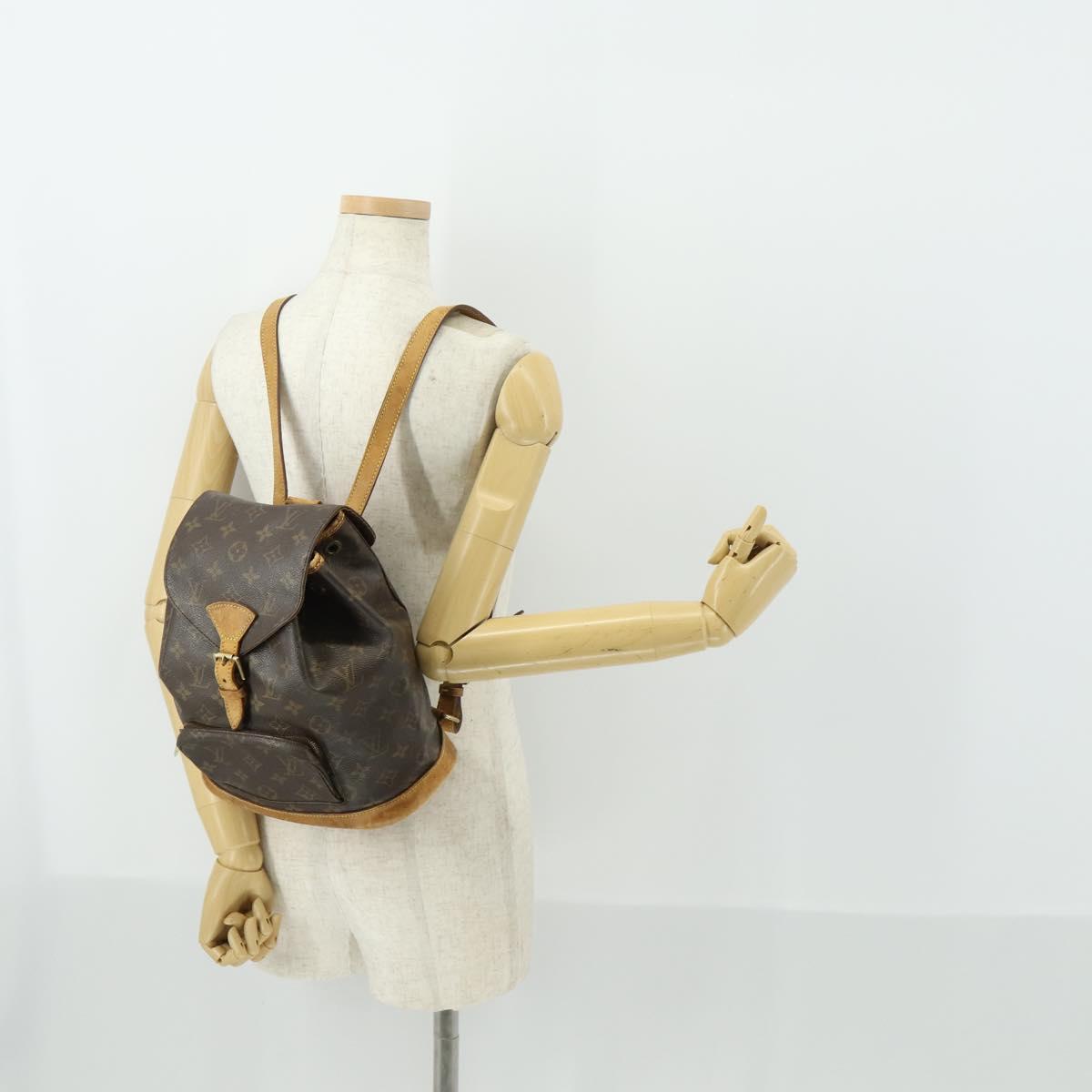 LOUIS VUITTON Monogram Montsouris MM Backpack M51136 LV Auth BA10222