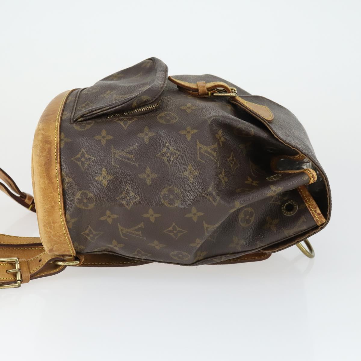 LOUIS VUITTON Monogram Montsouris MM Backpack M51136 LV Auth BA10222