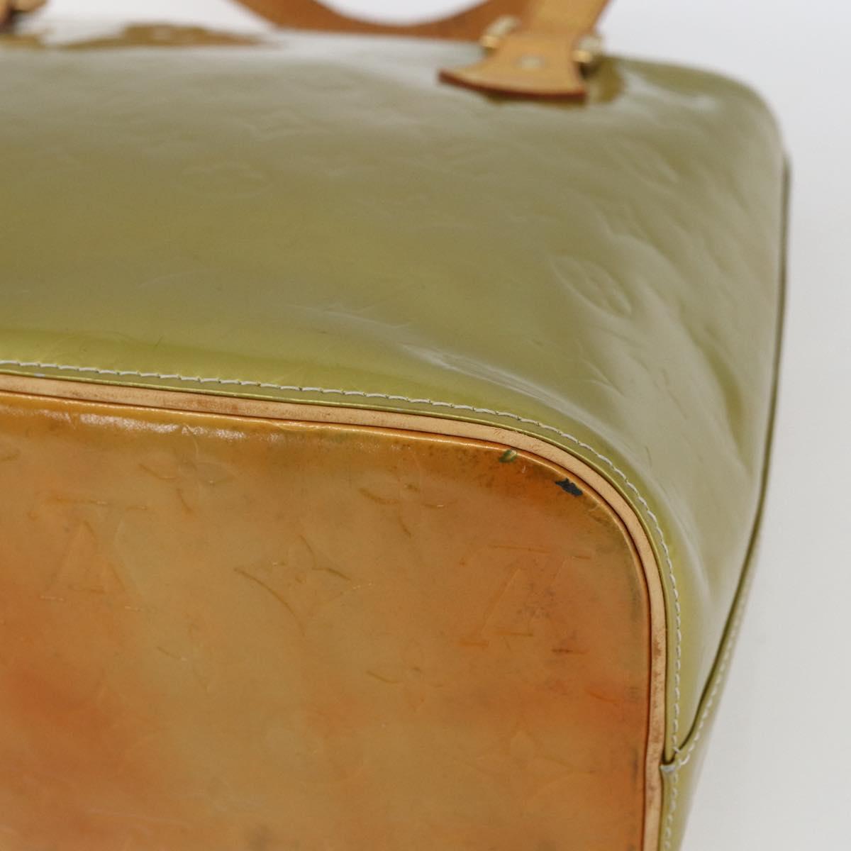 LOUIS VUITTON Monogram Vernis Houston Hand Bag Gris M91053 LV Auth BA10224