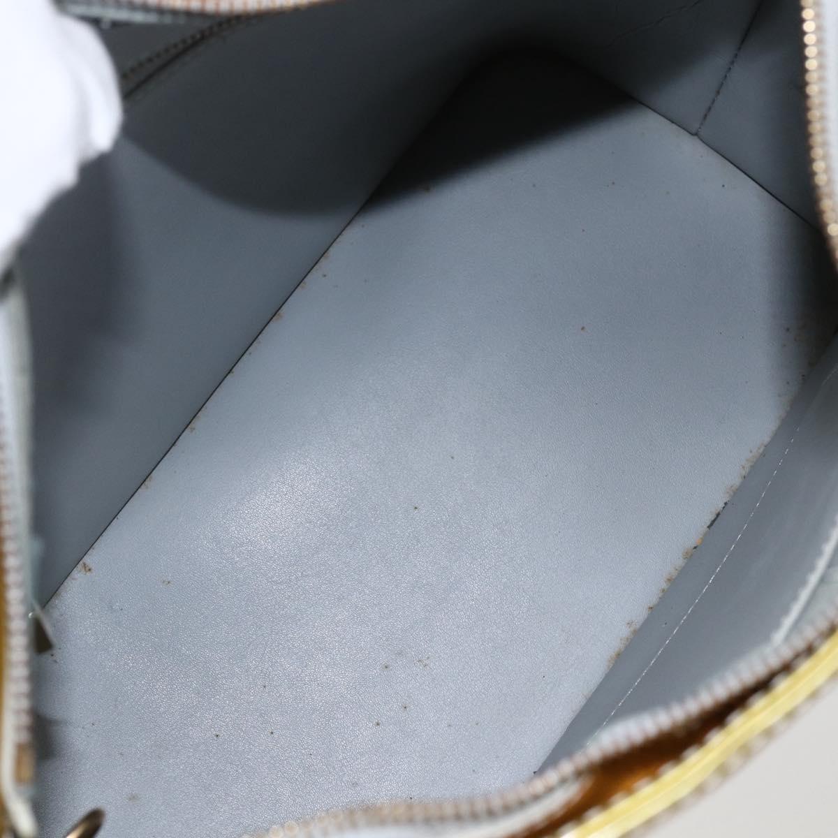 LOUIS VUITTON Monogram Vernis Houston Hand Bag Gris M91053 LV Auth BA10224