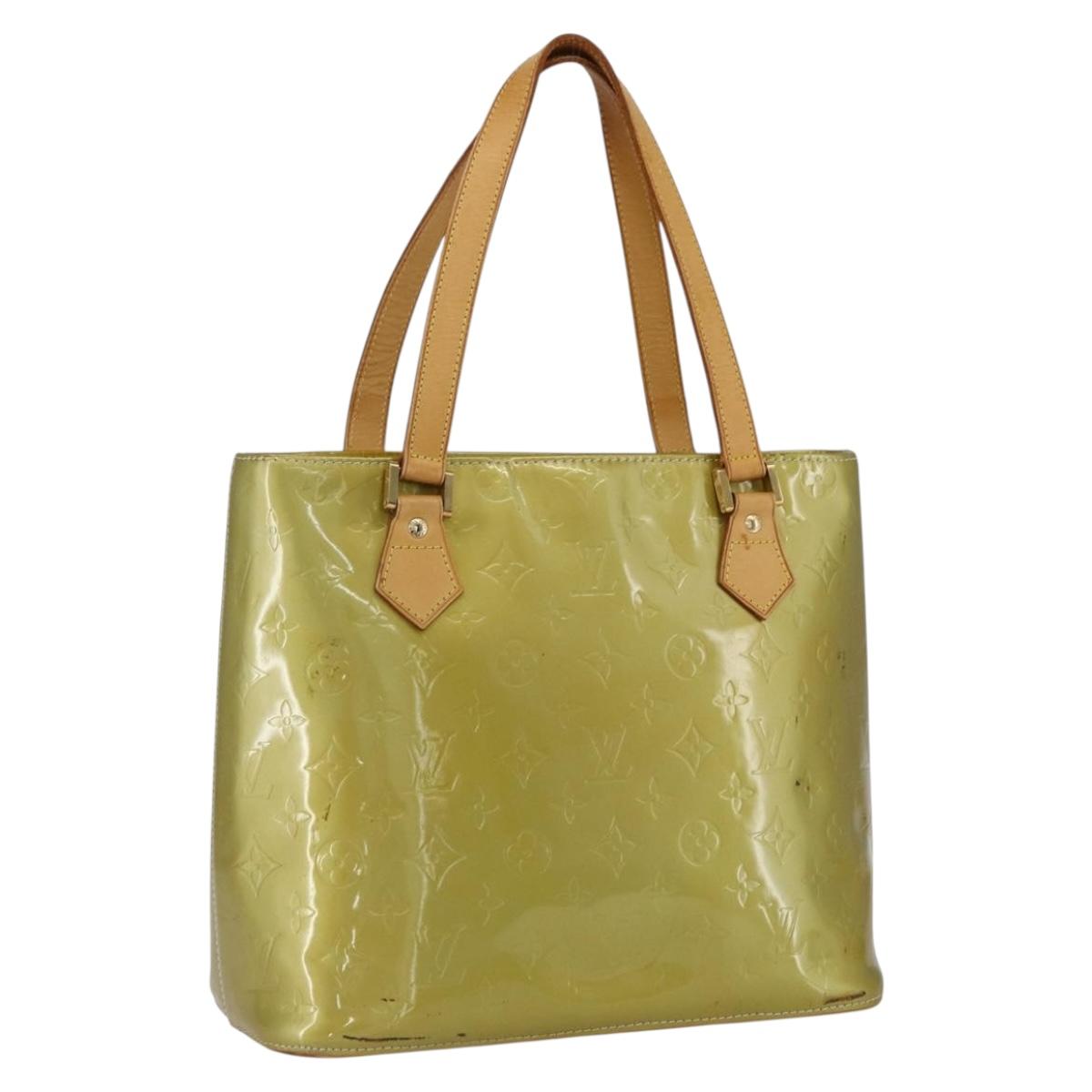 LOUIS VUITTON Monogram Vernis Houston Hand Bag Gris M91053 LV Auth BA10224