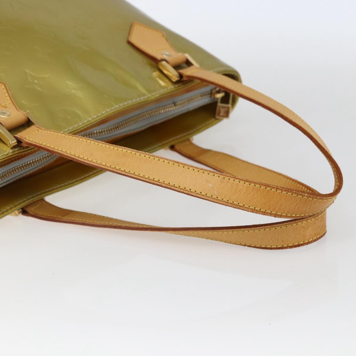 LOUIS VUITTON Monogram Vernis Houston Hand Bag Gris M91053 LV Auth BA10224