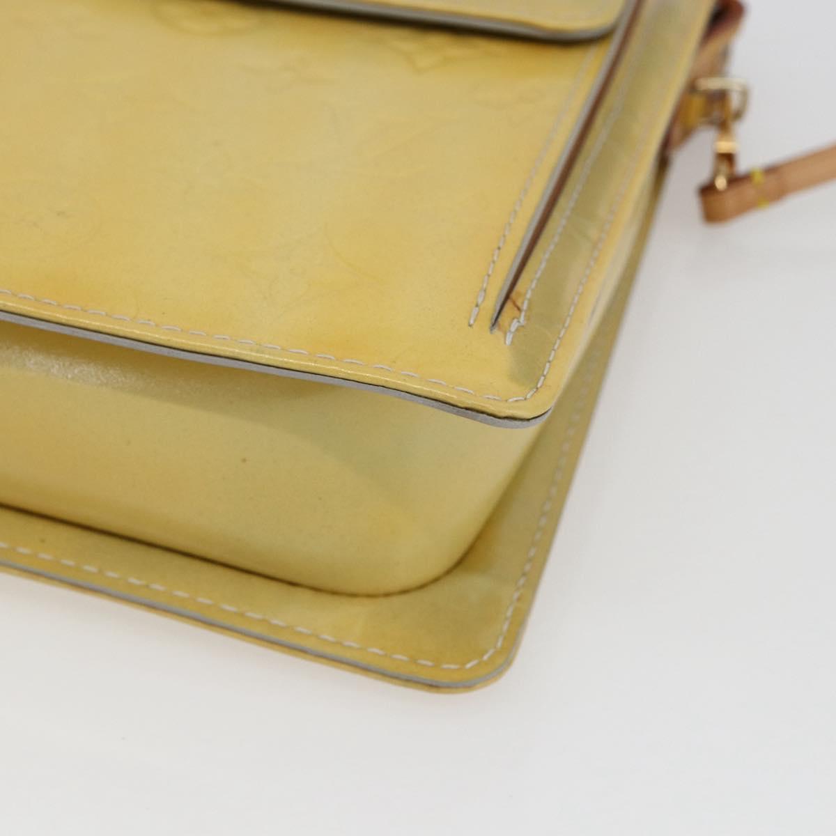 LOUIS VUITTON Monogram Vernis Motto Accessory Pouch Gris M91030 LV Auth BA10226