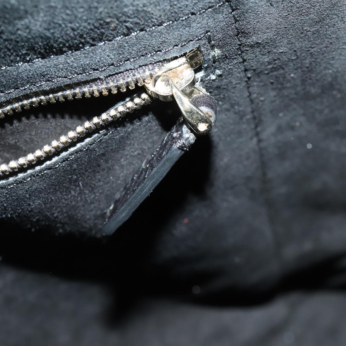 VALENTINO Hand Bag Leather 2way Black Gold Auth BA10227