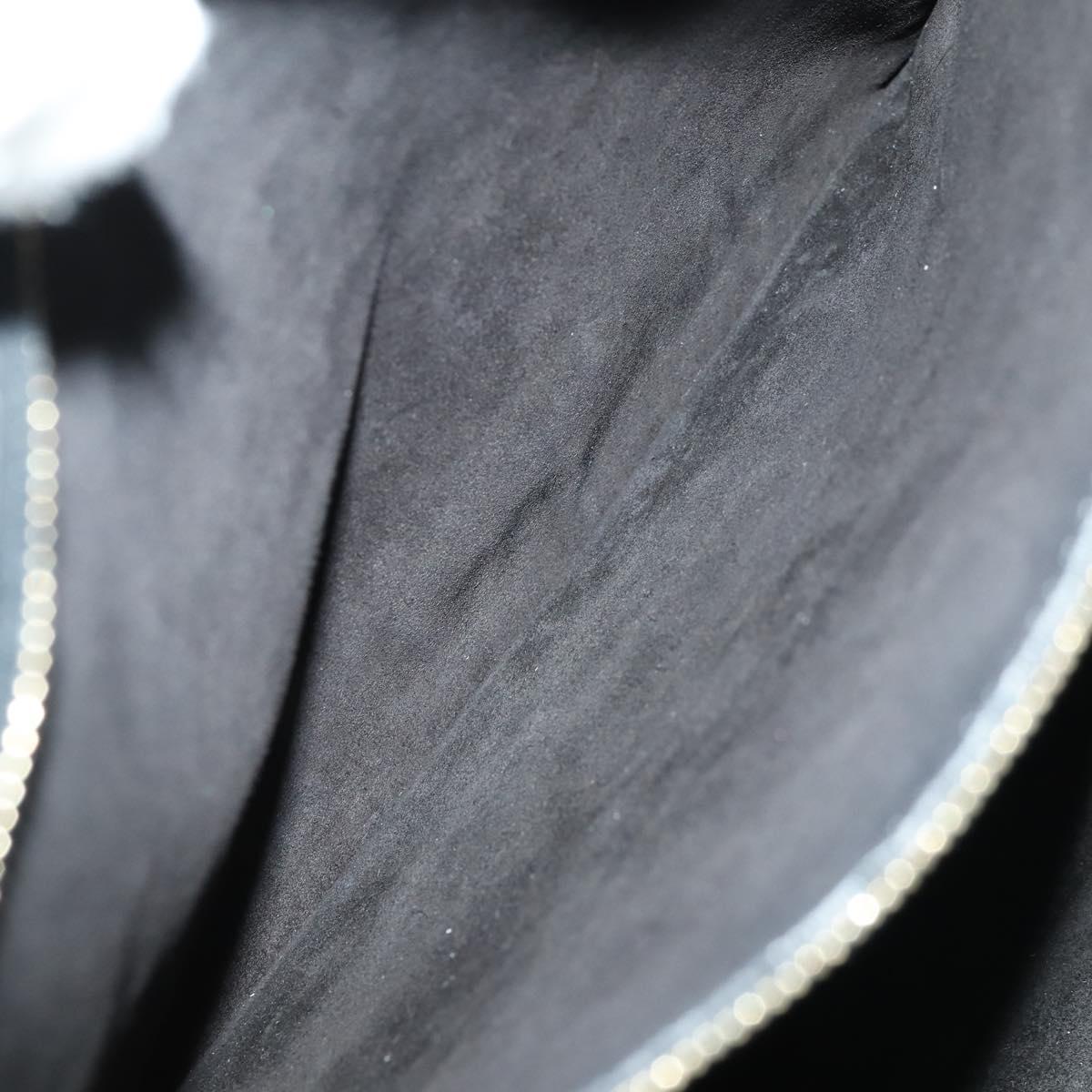 VALENTINO Hand Bag Leather 2way Black Gold Auth BA10227