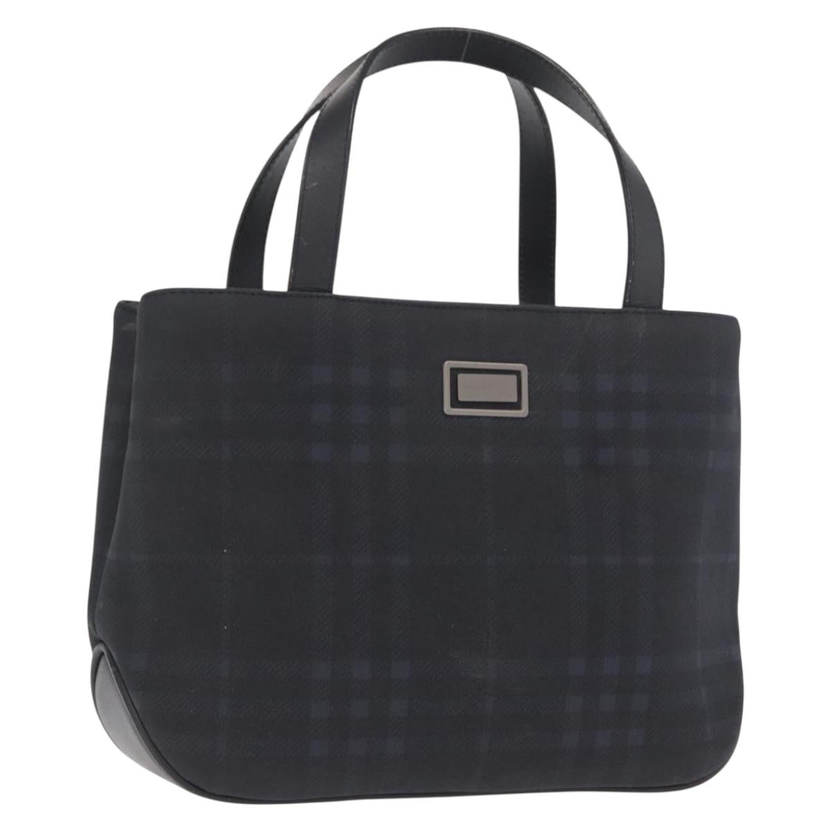 BURBERRY Nova Check Hand Bag PVC Brown Auth BA10231
